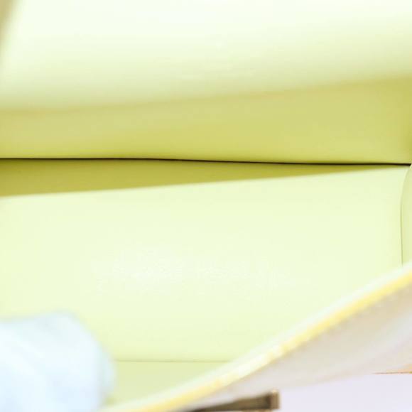 LOUIS VUITTON Monogram Vernis Spring Street Bag Lime Yellow M91068 Auth 86715 - Picture 11 of 16